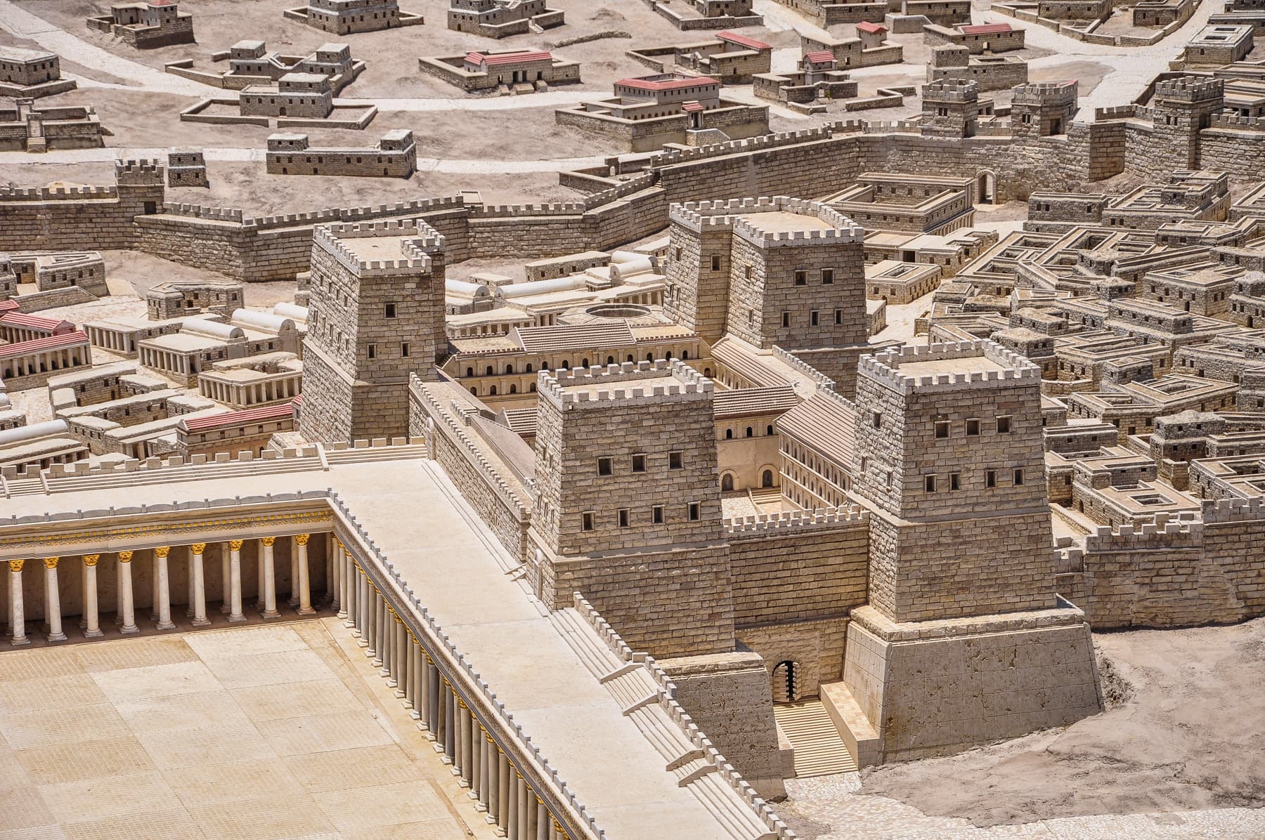 The Antonia Fortress on the northwest corner of the Temple Mount. Where Paul was taken into custody.